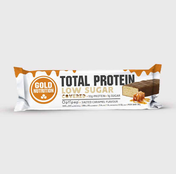 Total Protein Low Sugar Covered Salted Caramel 30g- GoldNutrition - Crisdietética