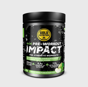 Pre-Workout Impact 400g - Green Apple - GoldNutrition - Crisdietética
