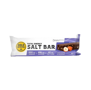 Endurance Salt Bar Chocolate-Avelã 40g  - GoldNutrition - Crisdietética