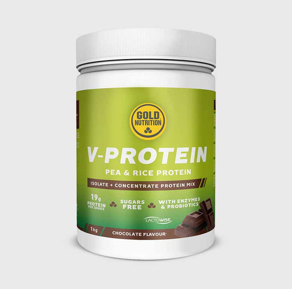 V-Protein 1Kg Chocolate - GoldNutrition - Crisdietética