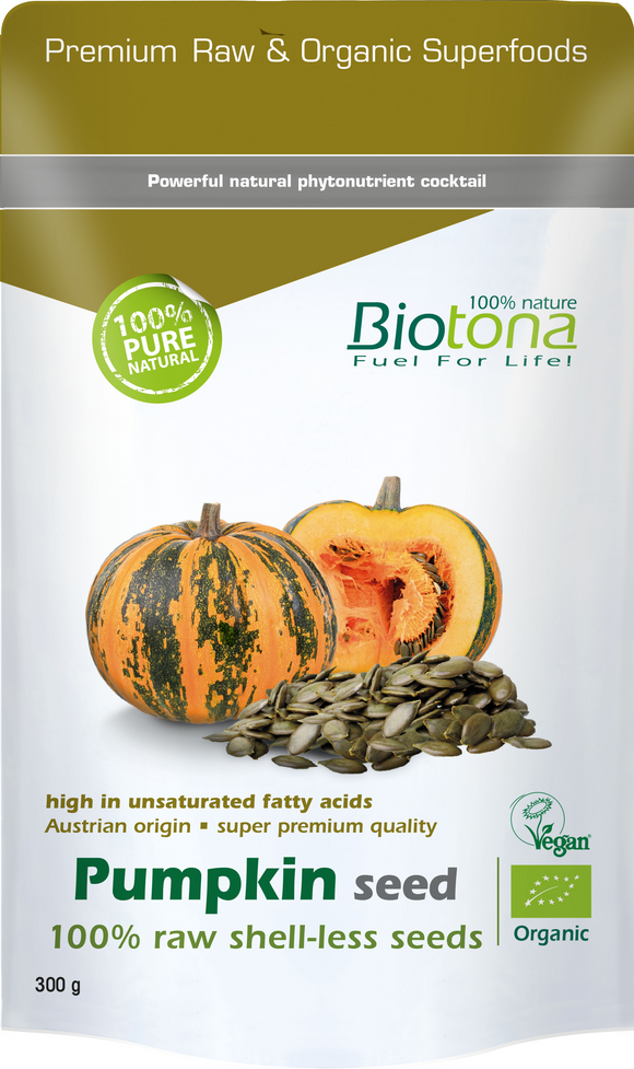 Pumpkin Seed Raw 300g - Biotona - Crisdietética