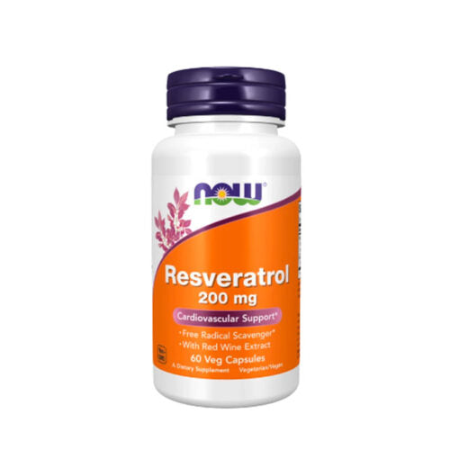 Resveratrol 200 Mg 60 Cáps - NOW - Crisdietética