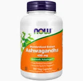 Ashwagandha 450mg 90 capsules -Now - Chrysdietética