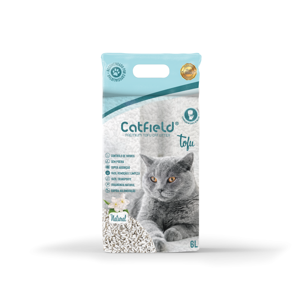Areia p/Gatos Premium Tofu 6 LT - Catfield
