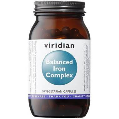 Balanced Iron Complex 90 cápsulas - Viridian - Crisdietética