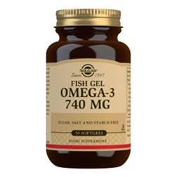 Solgar Fish Gel Omega-3 740mg 50 Softgel - Crisdietética