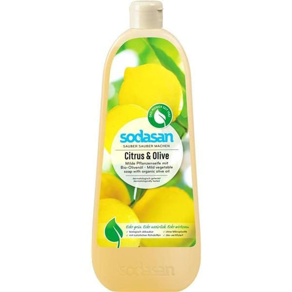Sabonete Líquido Limão Azeite Bio 1L - Sodasan - Crisdietética