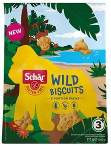 Gluten-Free Wild Animal Biscuits 115g - Schär - Crisdietética