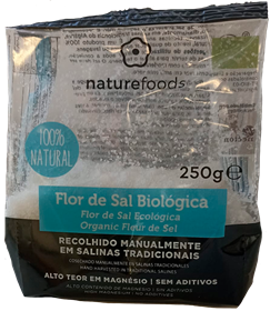 Flor de Sal Marina Ecológica 250g - Naturefoods - Crisdietética