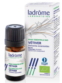 Bio Vetiver Essential Oil 10ml -Ladrôme - Crisdietética