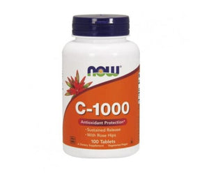 Vitamin C 1000 RH (Ação Retardada) 100 Comprimidos -Now - Crisdietética