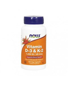 Vitamin D-3 1000UI & K-2 45MCG 120 Kapseln – Jetzt – Crisdietética