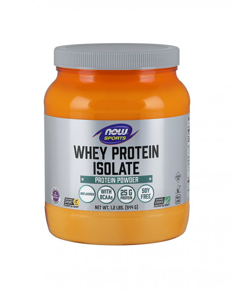 Whey Protein Isolate 555g - Now Sports - Crisdietética