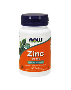 Zinc Gluconate 50mg 100 Pills- Now - Crisdietética