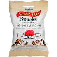 Confezione snack per cani di manzo 5x100g - Snack Serrano - Crisdietética