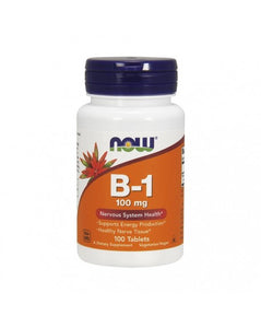 NOW Vitamina B-1 100mg 100 compresse - Celeiro da Saúde Lda