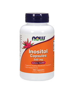 NOW Inositol 500mg 100 Capsule - Celeiro da Saúde Lda