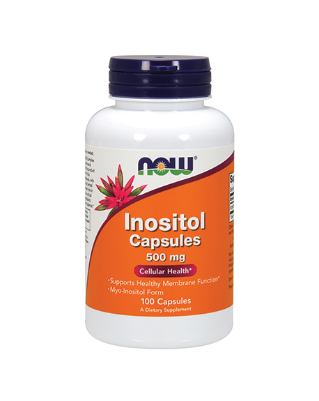 NOW Inositol 500mg 100 Cápsulas - Celeiro da Saúde Lda