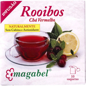 Tee-Aufguss Rooibos Roter Tee 10 Beutel - Crisdietética