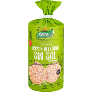 Ganze Reis Galleten ohne Bio-Salz 130g - Santiveri - Crisdietética