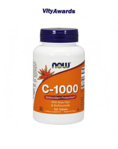 NOW Vitamin C-1000 100 compresse - Celeiro da Saúde Lda