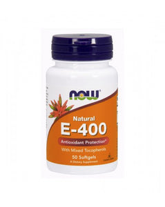 NOW Vitamina E-400 50 Cápsulas - Celeiro da Saúde Lda