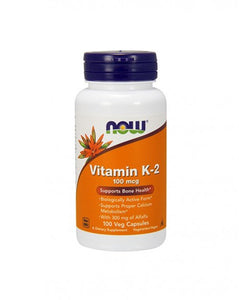 NOW Vitamin K-2 100mcg 100 Capsules - Celeiro da Saúde Lda
