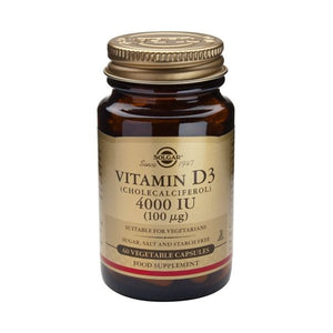 Vitamin D3 4000Ui 100Mcg 60 Kapseln - Solgar - Crisdietética
