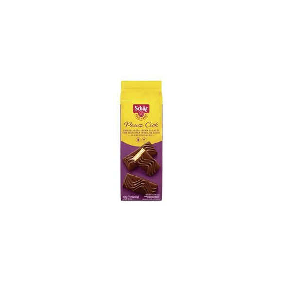 Pausa Ciok Bolo Pão de Ló Com Cobertura de Chocolate 350g - Schar - Crisdietética
