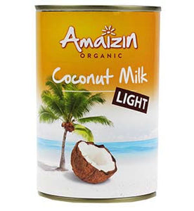 Light Bio Coconut Milk 400ml - Amaizin - Crisdietética