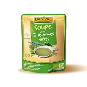 Soupe aux légumes verts bio 5ml - Danival - Crisdietética