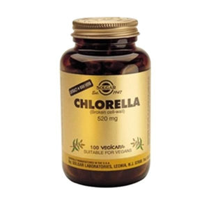 Chlorella 520mg 100 Capsules - Solgar - Crisdietética