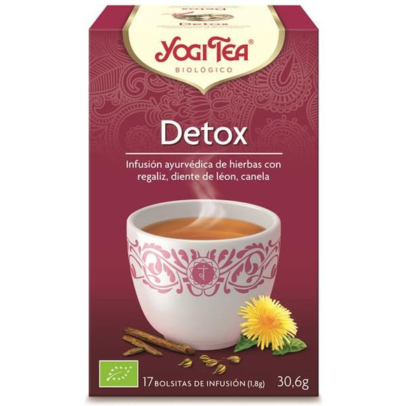Infusão Detox 17 Saquetas - Yogi Tea - Crisdietética