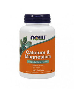 Now Calcium + Magnesium 100 Capsules - Celeiro da Saúde Lda