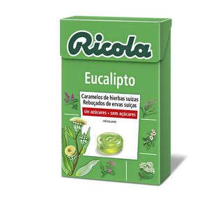Schweizer Kräutersüßigkeiten Eukalyptusgeschmack 50g - Ricola - Crisdietética