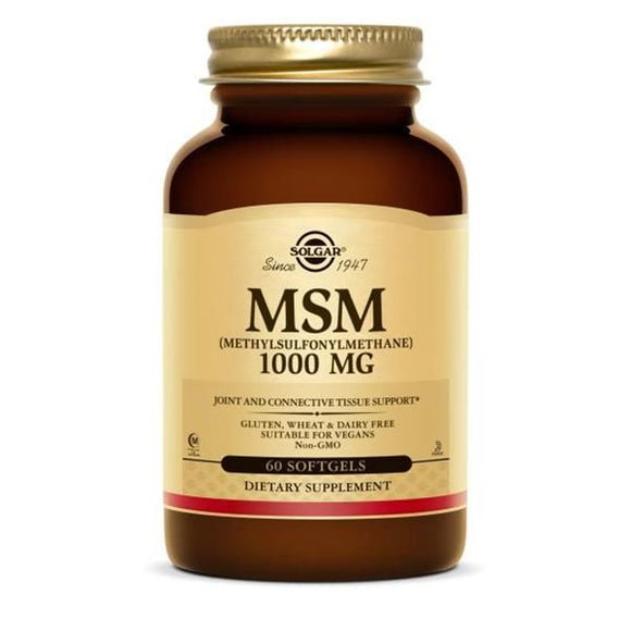 MSM 1000mg 60 Comprimidos - Solgar - Crisdietética