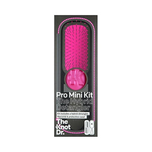 La mini spazzola per capelli Hybrid Detangler Fuchsia Pro - The Knot Dr. - Crisdietética