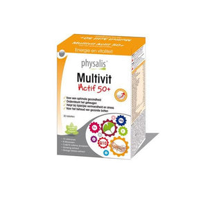 Multivit Actif 50+  30 Comprimidos - Physalis - Crisdietética