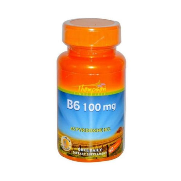 Vitamina B6 100mg 60 Comprimidos - Thompson - Crisdietética