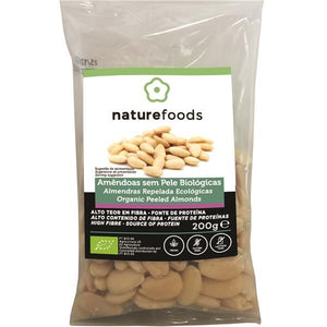 Organic Skinless Almond 200g - Naturefoods - Crisdietética