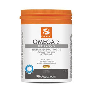 Omega 3 Triple Action 90 Kapseln - Biofil - Crisdietética