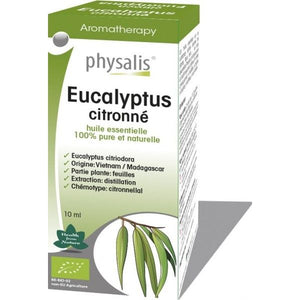 Zitronen-Eukalyptus mit ätherischen Ölen 10 ml - Physalis - Crisdietética