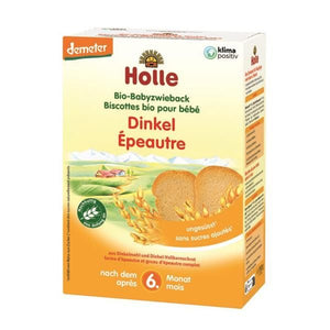 Organic Spelled Wheat Toasts 6M 200g - Holle - Crisdietética