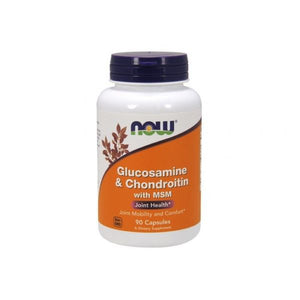 Glucosamine, Chondroitin & MSM 90 Capsules -Now - Chrysdietética
