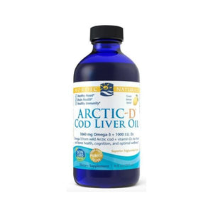 北极D鳕鱼肝油-欧米茄3 +维生素。 D3 237毫升-Nordic Naturals-Crisdietética