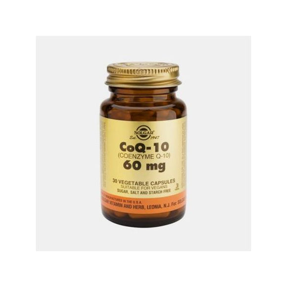 Coenzima COQ-10 60mg 30 Cápsulas - Solgar - Crisdietética