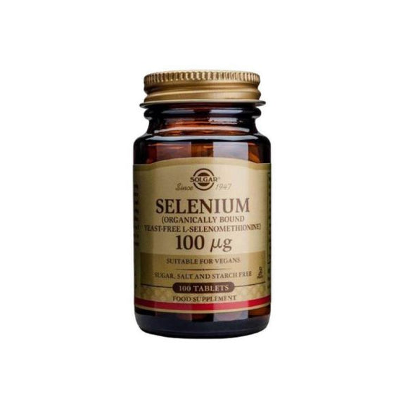 Selenium 100mcg 100 Comprimidos - Solgar - Crisdietética