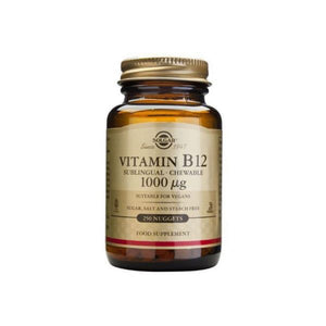 Vitamina B12 1000mcg 250 Comprimidos - Solgar - Crisdietética