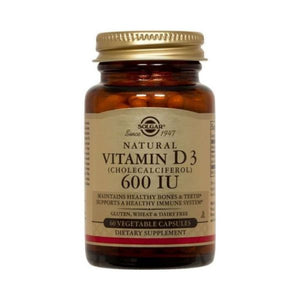 Vitamina D3 600Ui 15Mcg 60 Capsule - Solgar - Crisdietética