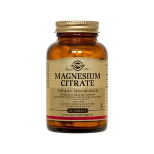 Magnesiumcitrat 60 Tabletten - Solgar - Crisdietética